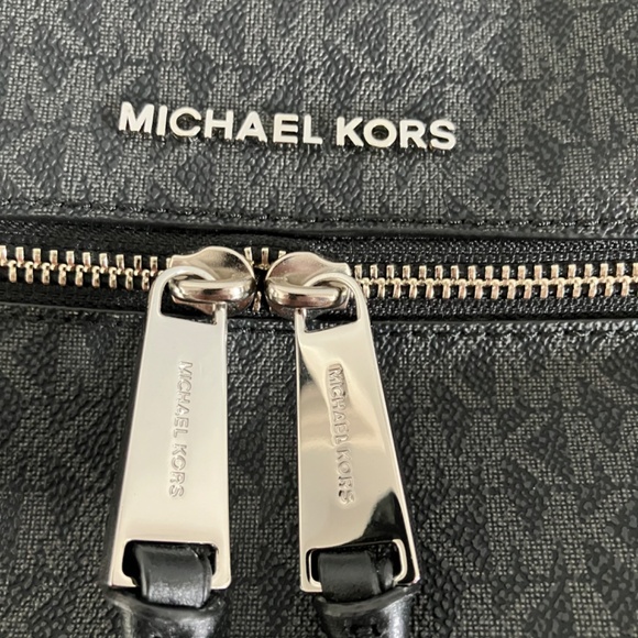 Black leather Michael Kors Rhea Backpack medium main image 6